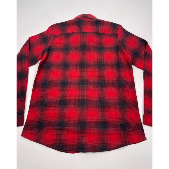 NWT Dickies Women’s Red & Black Plaid Flannel Shirt Size Small - Picture 4 of 10